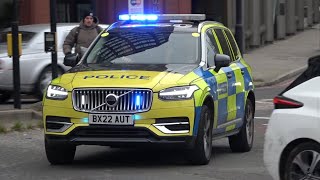 Metropolitan Police Marked Volvo XC90 ARV Armed Response Vehicle responding in Lambeth [upl. by Anaoj]