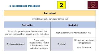 EP 2  Les branches du droit objectif [upl. by Melisse712]