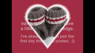 Sock Monkey Booties  Knitting Pattern Presentation [upl. by Acsisnarf]