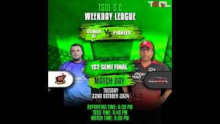 TSDL5 DIVC WEEKDAY LEAGUE Pioneer Vs Usman XI 22th Oct 2024 [upl. by Gaskill600]