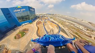 MANTA  SEAWORLD Abu Dhabi  Onride  4K  Wide Angle [upl. by Alael]