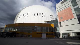 Sweden Stockholm Globen Shopping 14X elevator  14X escalator [upl. by Namrehs]