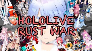 Hololive Rust Season 2s nonstop bloodshed war and Pekora being the last boss [upl. by Ainevul]