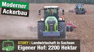 Landwirtschaft bei der Gutsverwaltung Schönfelder Hochland  Claas Traktoren  NaPAProjekt  Teil 1 [upl. by Yasibit83]