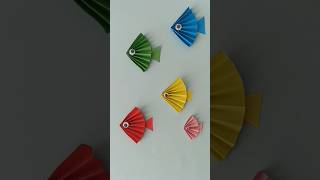 🐠Origami Fisch Fisch aus Papier faltenFische basteln shorts origami fisch papierfalten [upl. by Aneekat]