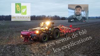 Claas axion 870 amp Horsch finer 7 au semis blé [upl. by Gleda609]