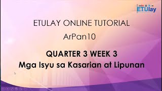 Mga Isyu sa Kasarian at Lipunan Part 1  Grade 10 Araling Panlipunan  Quarter 3 Week 3 [upl. by Meagan484]