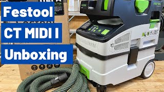 Festool CT MIDI I HEPA Bluetooth Dust Extractor  Unboxing amp First Impressions [upl. by Etak]