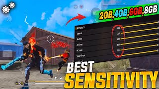 Secret DPI  Best Sensitivity For Headshot⚙️ 2GB  3GB  4GB  6GB  8GB  12GB RAM  FREE FIRE [upl. by Lesak359]