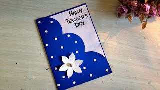 Teachers day card  Easy and Beautiful Teachers day greeting card  How to make teachers day card [upl. by Allehcram]