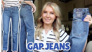 Finding the Perfect Jeans Gap Straight Leg TryOn [upl. by Karisa687]