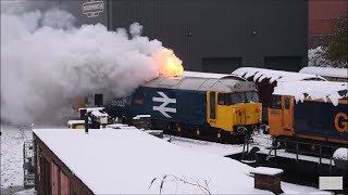 Flamin GLORIOUS 50033 cold start with flames  28122020 [upl. by Darcee]