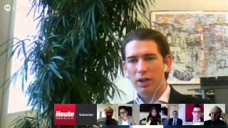 Hangout mit Josef Ostermayer und Sebastian Kurz [upl. by Papotto]