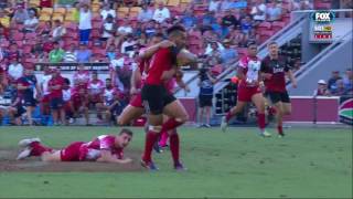 Digby Ioane Try for Crusaders V Reds [upl. by Ewall645]