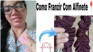 Como Franzir com Alfinete 📍📍✂️🧵 [upl. by Amary705]