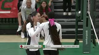 Highlights No 4 Louisville Volleyball at Miami [upl. by Forlini145]