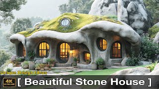 A Beautiful Stone House Unique House Design In The World Unusual Funny Design Ideas [upl. by Julianne]