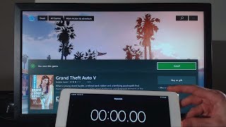 Downloading GTA 5 on XBOX ONE at 1000Mbps Gigabit Fiber Optics Internet [upl. by Ebby]