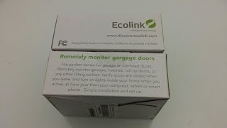 Ecolink Intelligent Technology ZWave Garage Door Tilt Sensor White TILTZWAVE2ECO Review [upl. by Akkinahs]