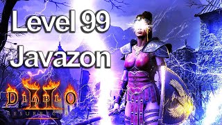 Level 99 Javazon Build Guide  Ubers Run Diablo 2 Resurrected Patch 27 [upl. by Annoyek404]