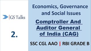 Economics and Governance  Comptroller and Auditor General of India  CGL AAO  RBI Grade B [upl. by Nemzzaj]