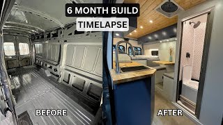 DIY Campervan Conversion  Full Build TIMELAPSE 6 Months [upl. by Damalas536]