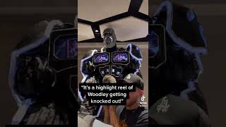 Jake Pauls robot talks and plays highlights of Tyron Woodley getting knocked out ft Logan Paul [upl. by Ashling]