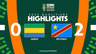 Gabon 🆚 DR Congo  Highlights  TotalEnergiesAFCONQ2023  MD5 Group I [upl. by Aynotak]