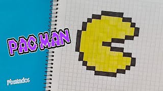 COMO DIBUJAR FANTASMA AZUL DE PAC MAN PIXEL ART  PIXELADOS [upl. by Basilio]