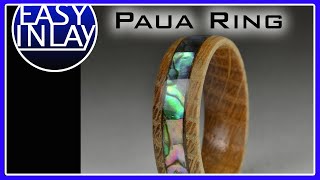 DIY Paua Shell Inlay Ring  Easy Inlay HowTo [upl. by Glanville7]