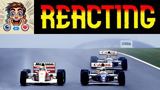 REACT à MELHOR PRIMEIRA VOLTA da HISTÓRIA AYRTON SENNA DONINGTON PARK 1993 SennaNetflix [upl. by Lledor]