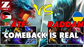 ATF PRIMAL BEAST Off vs RADDAN PHANTOM ASSASSIN Carry  Battle Of Top Dota 2 Players  Z Dota 2 [upl. by Hgielra]