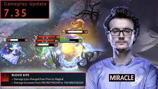 MIRACLE Says Bloodseeker is BROKEN Hes Probably Right  735 Patch [upl. by Nnuahs950]