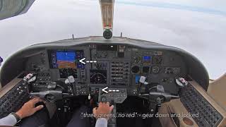 ILS approach in a Citation Jet  ATC recorded and procedures explained [upl. by Cox]