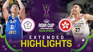 Chinese Taipei v Hong Kong  Extended Highlights  FIBA Asia Cup 2025 Qualifiers [upl. by Ganley]