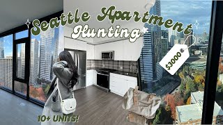 SEATTLE APARTMENT HUNTING  Touring 10 Units Luxury High Rises Prices  Tips [upl. by Malchus]