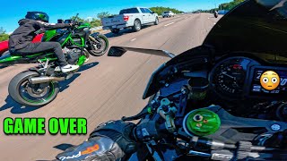 NINJA H2 vs SUPERCHARGED ZH2 [upl. by Annaoi]