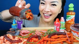 TikTok VIRAL FOODS CHAMOY PICKLE ASMR EATING SOUNDS LIGHT WHISPERS  SASASMR [upl. by Ennail]