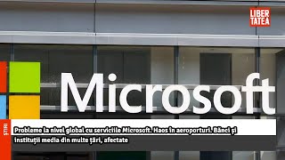 Probleme la nivel global cu serviciile Microsoft Haos în aeroporturi zboruri afectateLibertatea [upl. by Ahsratal]