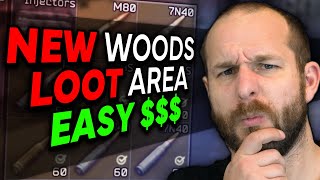 NEW SECRET LOOT AREA ON WOODS  Escape from Tarkov [upl. by Lenka]