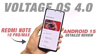 Voltage OS 40 Official  Android 15  Redmi Note 10 ProMax  Full Detailed Review [upl. by Harlene]