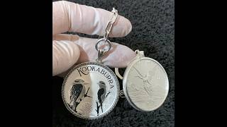 FREE GIFT LIBERTAD 2023 Sterling Silver Bezel Keychain 1 Oz 999 Fine Mexican Libertad Round KC [upl. by Zetnwahs]