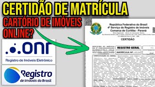 COMO TIRAR CERTIDÃO DE MATRÍCULA DE IMÓVEL PELA INTERNET [upl. by Corinne972]