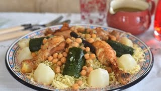 cuisine algérienne rechta algéroise pour le mawlid nabawi وصفة الرشتة العاصمية [upl. by Akirdnwahs]