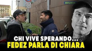 Fedez torna a parlare di Chiara a Pomeriggio 5 e riceve un regalo da Myrta [upl. by Garap771]