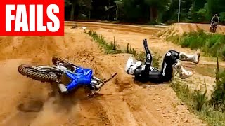 Funny Dirt Bike FAILS and CRASHES 2023 [upl. by Crispas]