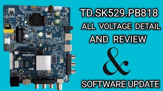 TD SK529 PB818 VOLTAGE ⚡️ DETAILS amp SOFTWARE UPDATE  ANDROID CARD android led card [upl. by Ilatfan]