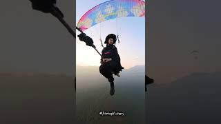 Witch Cosplay on Paraglider witchcosplay witch broomsticks flying [upl. by Nerti]