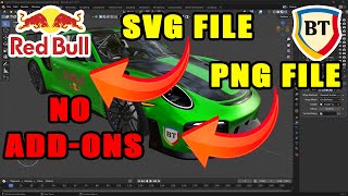 Blender  How to Add Decals SVG and PNG with no addons [upl. by Oijres551]