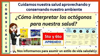 ¿Cómo interpretar los octógonos para nuestra salud 5to y 6to [upl. by Far]